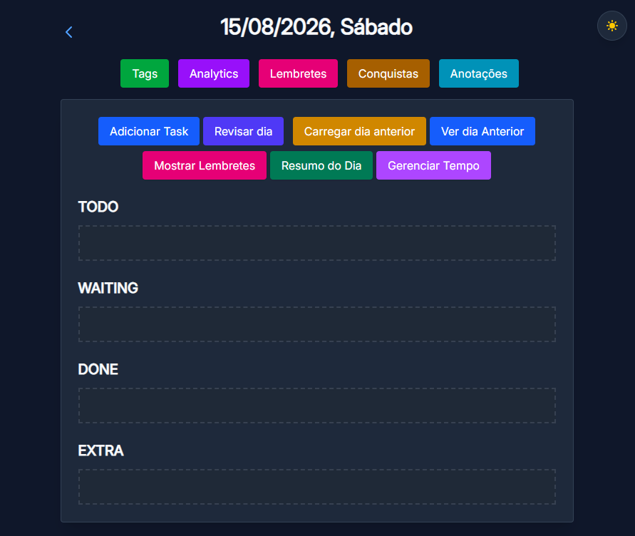 Visualização do projeto daily-task-tracker-home